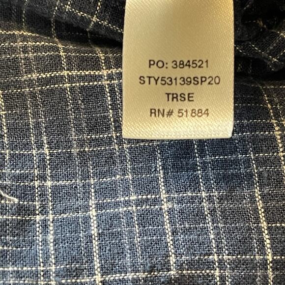 Patagonia Back Step Shirt Organic Cotton Blue Check XXL S126 - Picture 8 of 11